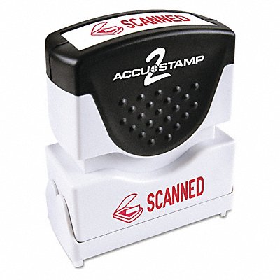 ACCUSTAMP2 35605 Stamp Red Scanned 1-5/8 x1/2
