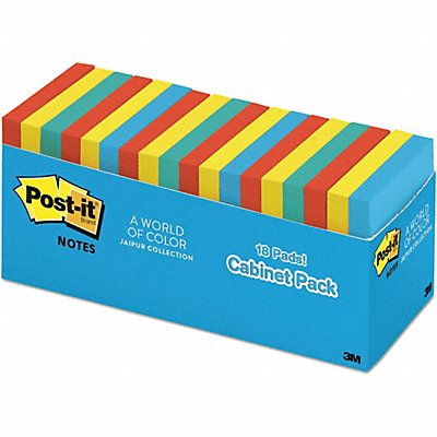 POST-IT 65418BRCP Note 3 x3 Bright PK18