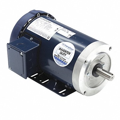MARATHON MOTORS 145TTFR6058 GP Motor 1 1/2 HP 1 755 RPM 230/460V