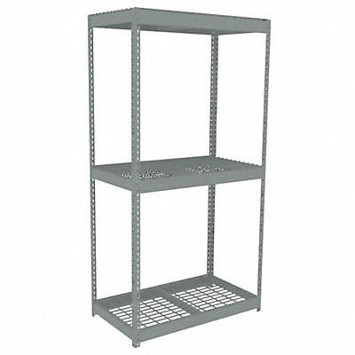 TENNSCO ZLC74224S3W Boltless Shelving 24x84x42in Strtr