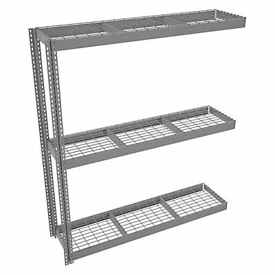 TENNSCO ZLC77218A3W Boltless Shelving 18x84x72in AdOn
