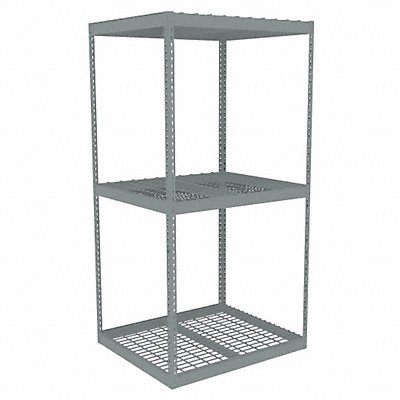 TENNSCO ZLE74230S3W Boltless Shelving 30x84x42in Strtr