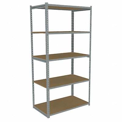 TENNSCO ZAH74824S5D Boltless Shelving 24x84x48in Strtr