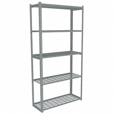 TENNSCO ZAH74815S5W Boltless Shelving 15x84x48in Strtr