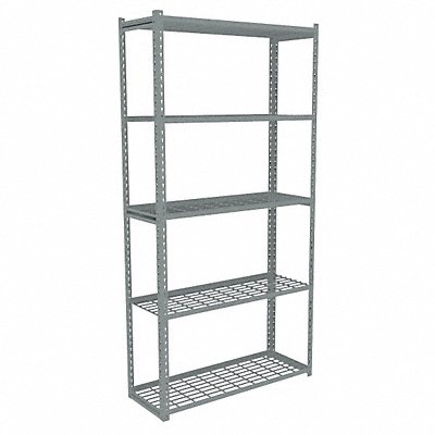 TENNSCO ZA73612S5W Boltless Shelving 12x84x36in Strtr