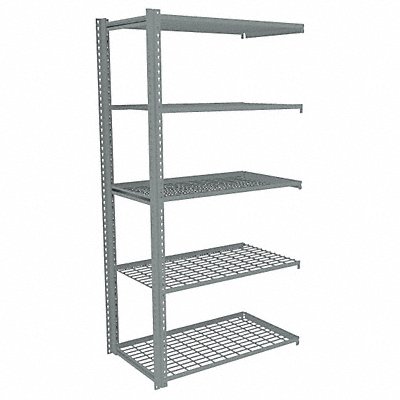 TENNSCO ZA73624A5W Boltless Shelving 24x84x36in AdOn