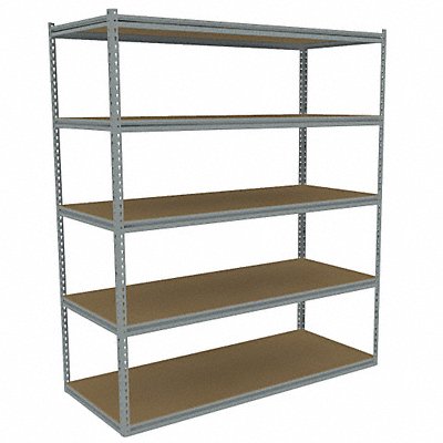 TENNSCO ZB76024S5D Boltless Shelving 24x84x60in Strtr
