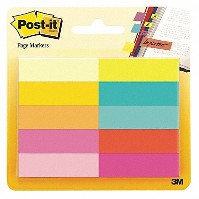 POST-IT 67010AB Flag PageMarker Bright 10 Ast PK500