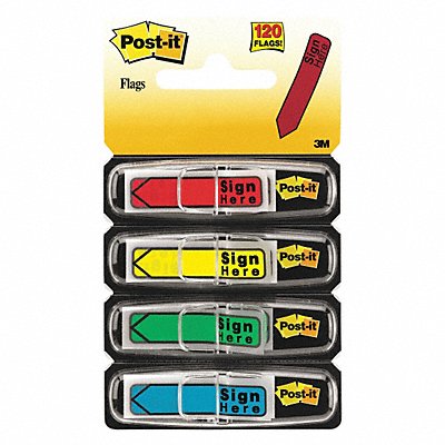 POST-IT 684SH Flag Sign Here Assorted PK120