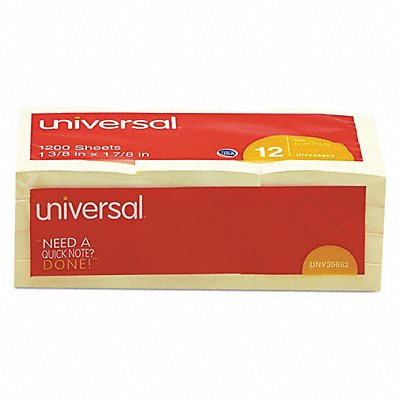 UNIVERSAL UNV35662 Note Stick-It Yellow PK12