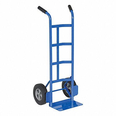 VESTIL DHHT500SHR Steel Dual Handle Truck Rubber Wheel