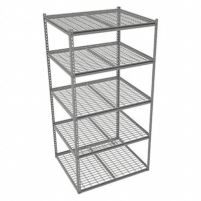 TENNSCO ZB74236S5W Boltless Shelving 36x84x42in Strtr