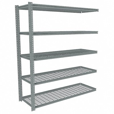 TENNSCO ZB76030A5W Boltless Shelving 30x84x60in AdOn