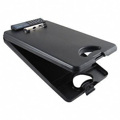 GRAINGER 534 Storage Clipboard Letter Sz Plastic Blk