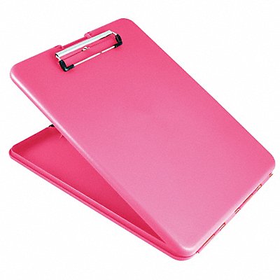 GRAINGER 835 Storage Clipboard Letter Sz Plastic Pink