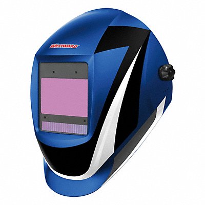 WESTWARD 44R232 Auto Dark Weld Hlmt 5-8/8-13 Blu/Wht/Blk