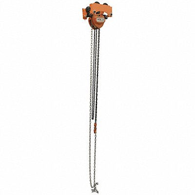 VESTIL LOW1P Low Headroom Chain Hoist Trolley Push 1K