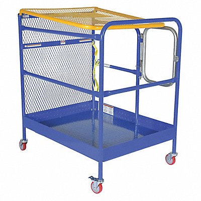 VESTIL WP3648CA84B Rolling Work Platform Blue 1 000 lb