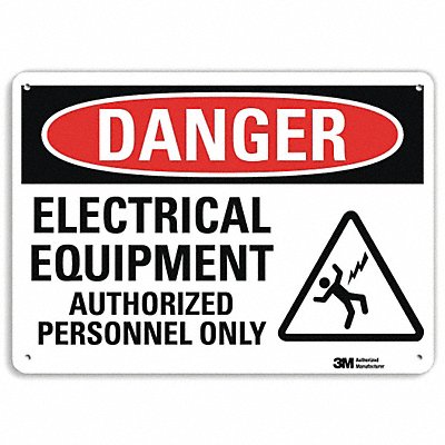 LYLE U11086NP10X7 Danger Sign 7 in x 10 in Plastic