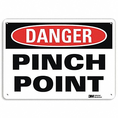 LYLE U11088NP10X7 Danger Sign 7 inx10 in Plastic