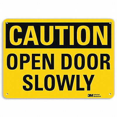 LYLE U11067NP14X10 Caution Sign 10 in x 14 in Plastic