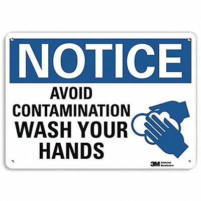 LYLE U11069NA10x7 Notice Sign 7 in x 10 in Aluminum