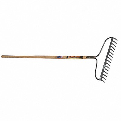 SEYMOUR MIDWEST STRUCTRON 42357 Bow Rake 16 Tine 60 Wood Handle
