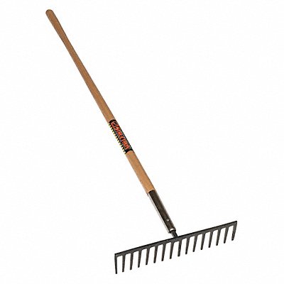 SEYMOUR MIDWEST 63126 Steel Stone Rake 62 Wood Handle