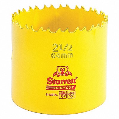 STARRETT DCH0212G Bi-Metal Deep Cut Hole Saw 2-1/2 64mm