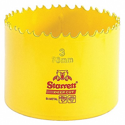 STARRETT DCH0300G Bi-Metal Deep Cut Hole Saw 3 76mm