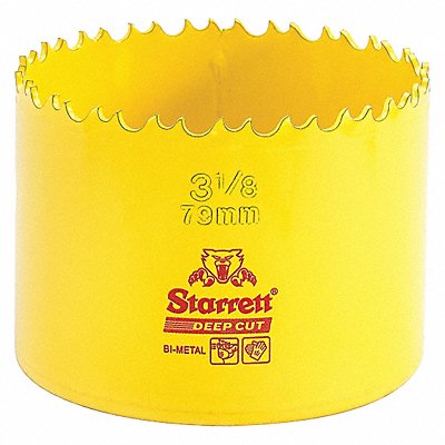 STARRETT DCH0318G Bi-Metal Deep Cut Hole Saw 3-1/8 79mm