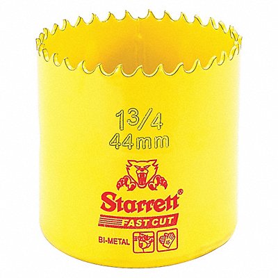 STARRETT FCH0134G Bi-Metal Fast Cut Hole Saw 1-3/4 44mm