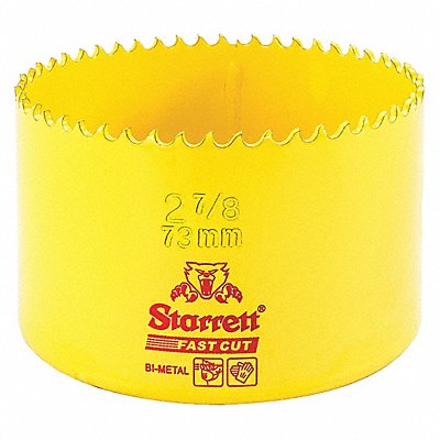 STARRETT FCH0278G Bi-Metal Fast Cut Hole Saw 2-7/8 73mm