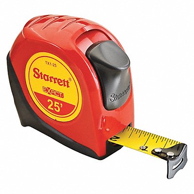 STARRETT KTX125N Tape Measure 1 x 25 ft 1/16