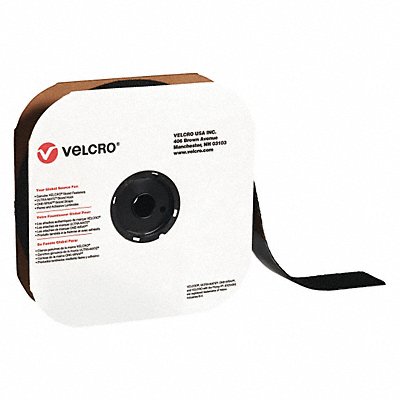 VELCRO BRAND VEL138 Tape Strips Loop 2 x75ft. Blk
