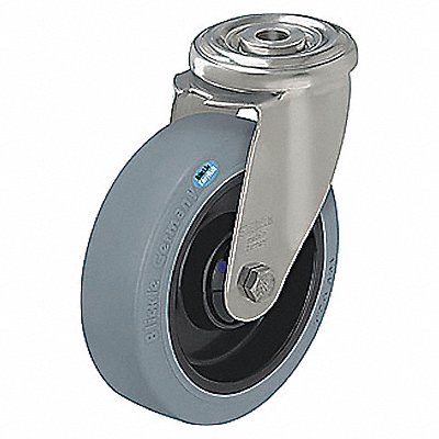 GRAINGER LEXRPOEV125XRSG Corrosion-Resistant Bolt-Hole Castor
