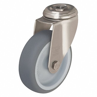 GRAINGER LKRXATPA126G Corrosion-Resistant Bolt-Hole Castor
