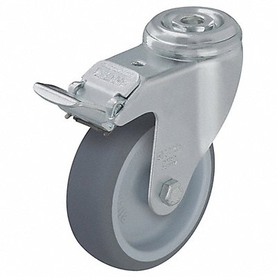 GRAINGER LKRXATPA126GFI Corrosion-Resistant Bolt-Hole Castor