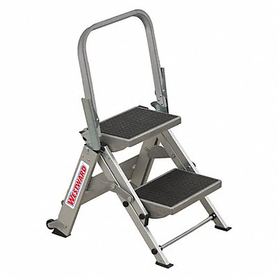 WESTWARD 44YY25 Step Stool Aluminum 1-1/2 ft.