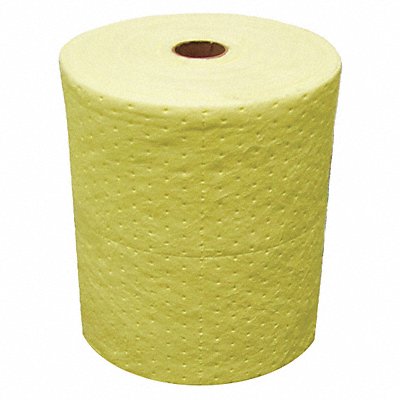OIL-DRI L90835 Absorbent Roll Chem/Hazmat Yellow 150ft L