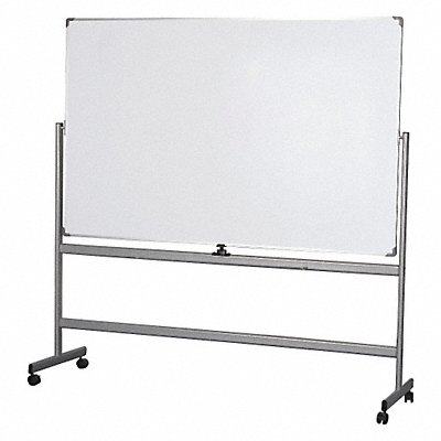 GRAINGER 44ZC28 Reversible Dry Erase Board 75in. H