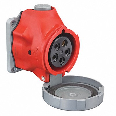 HUBBELL HBLS560R6W Pin and Sleeve Receptacle 240/415VAC Red