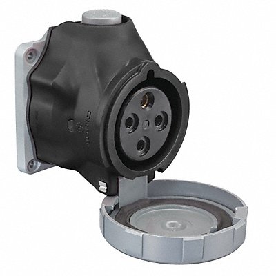 HUBBELL HBLS430R5W Pn Slv Rec Black Noir 30 A 3Pl Three