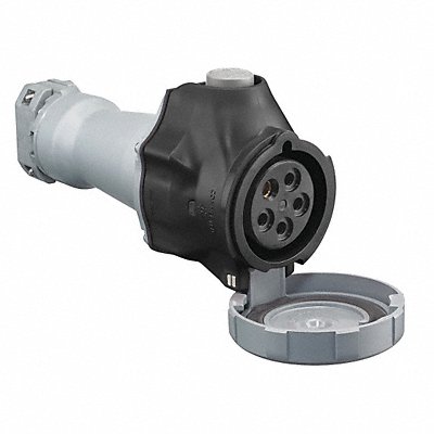 HUBBELL HBLS530C5W Pn Slv Connctr 30 A IEC Black 4Pl