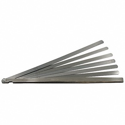 WESTWARD 44ZE62 Long-Blade Feeler Gauge Set