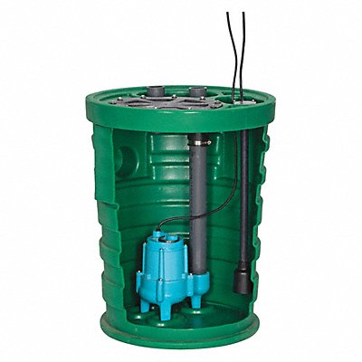 LITTLE GIANT 509685 SewageEjectorSystem 20ft 0.4hp 120VAC
