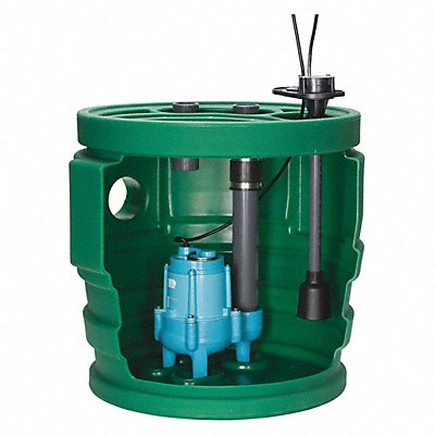 LITTLE GIANT 509687 Sewage Ejector System 2/5 hp 120V AC