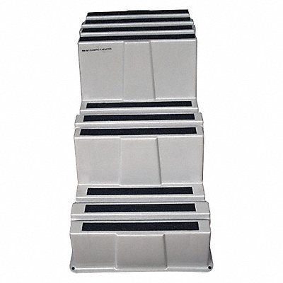 GRAINGER 44ZJ59 J2238 Step Stand Grey Number of Steps 3
