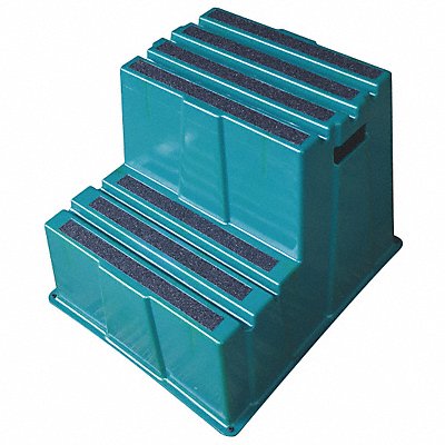 GRAINGER 44ZJ61 J2237 Step Stand Green Number of Steps 2