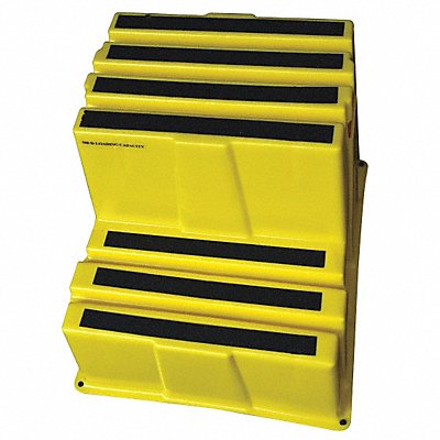 GRAINGER 44ZJ64 J2237 Step Stand Yellow Number of Steps 2